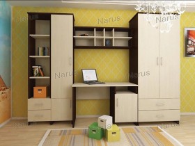 Детская Студент Комплект мебели (Дуб сонома/Белый) в Мотыгино - motygino.katalogmebeli.com | фото