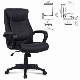 Кресло офисное BRABIX Enter EX-511 (черный) в Мотыгино - motygino.katalogmebeli.com | фото