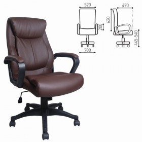 Кресло офисное BRABIX Enter EX-511 (коричневый) в Мотыгино - motygino.katalogmebeli.com | фото