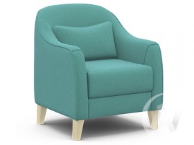 Кресло отдыха Комфорт-4 (бесцветный лак/CANDY AQUVAMARINE) в Мотыгино - motygino.katalogmebeli.com | фото