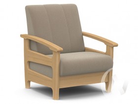 Кресло для отдыха Омега (бук лак/CATANIA LATTE) в Мотыгино - motygino.katalogmebeli.com | фото