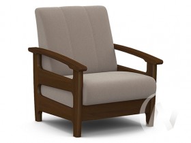 Кресло для отдыха Омега (орех лак/CATANIA COCOA) в Мотыгино - motygino.katalogmebeli.com | фото