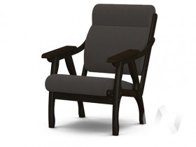 Кресло Вега-10 (венге лак/ULTRA GRAFIT) в Мотыгино - motygino.katalogmebeli.com | фото