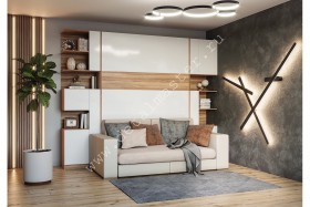 Шкаф-кровать с диваном Дина в Мотыгино - motygino.katalogmebeli.com | фото